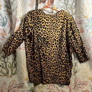 Ocelot / Leopard print wrap skirt and blouse